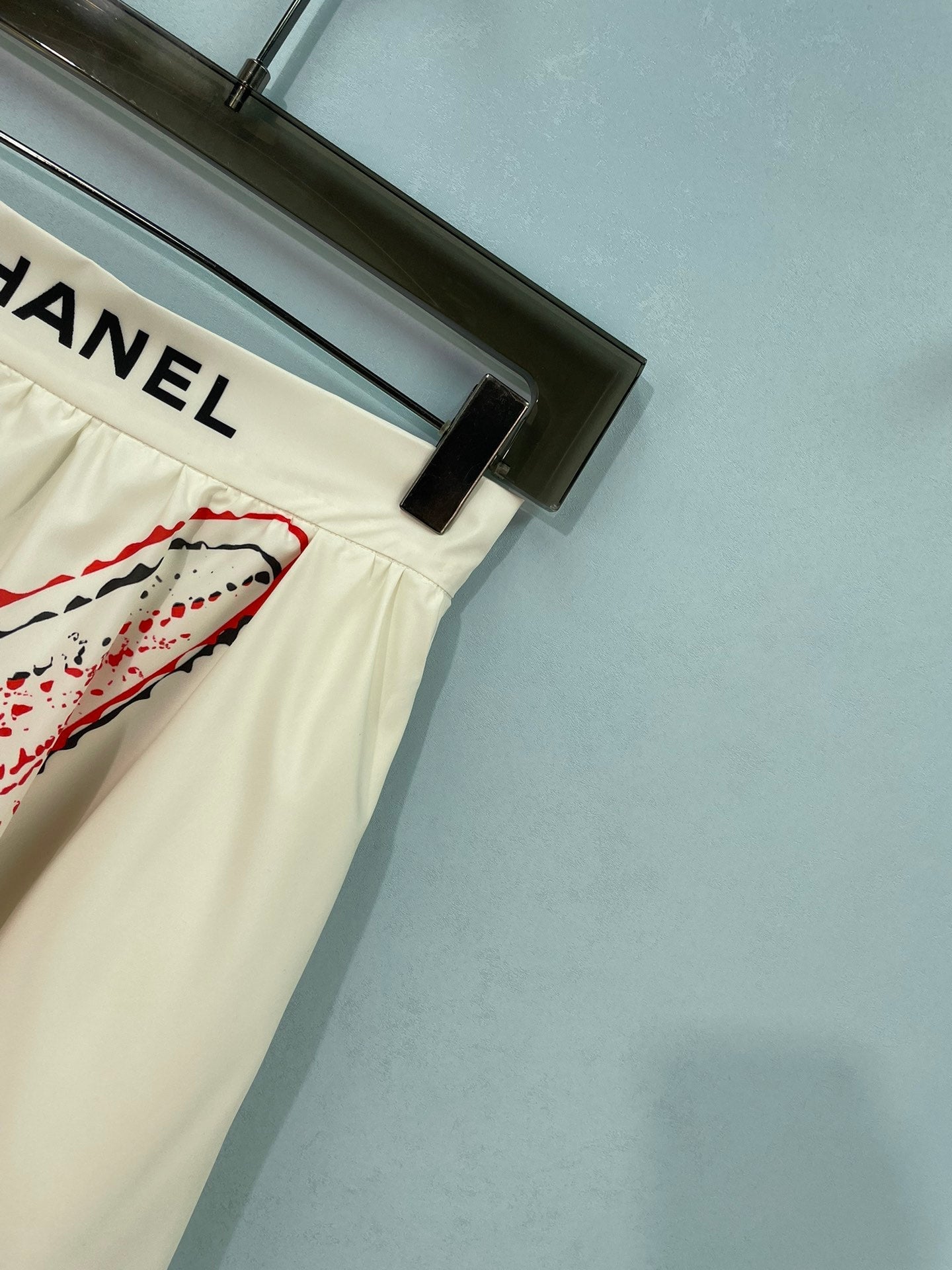 Chanel 2026 White Print Midi Skirt Polyester 440107
