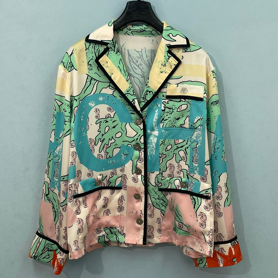Chanel 2026 Print Shirt Silk Cotton 482229