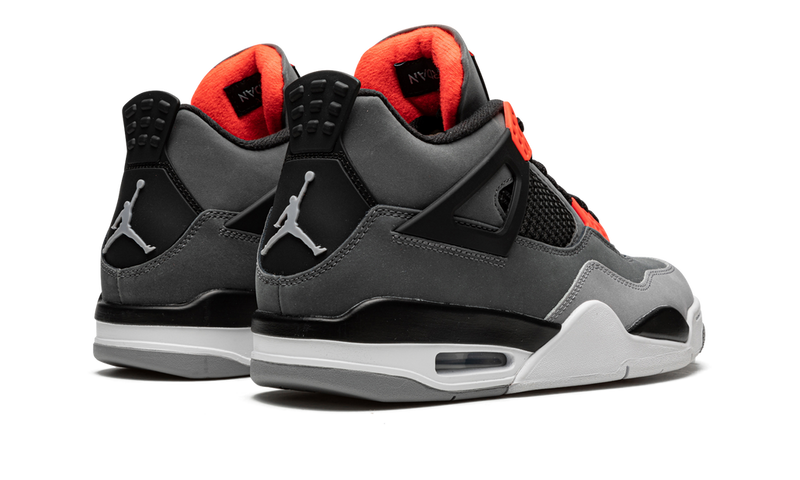 Nike Jordan 4 Black Gray Nubuck Mesh Suede 01