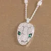 SERPENTS PEDANT DIAMOND NECKLACE