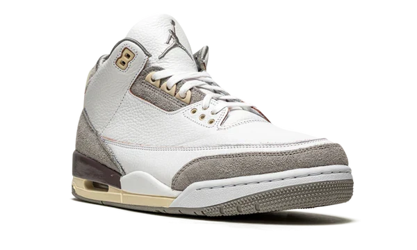 Nike Air Jordan 3 Retro White Gray Brown Suede Leather