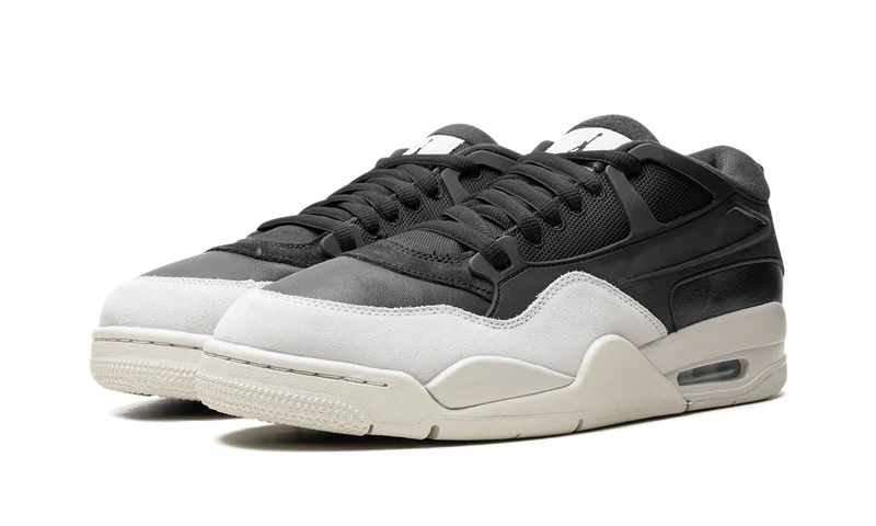 Nike Air Jordan 4 Black Ivory Suede Leather