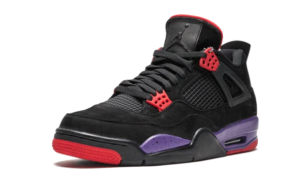 Nike Air Jordan 4 Raptors Black Purple Red Suede