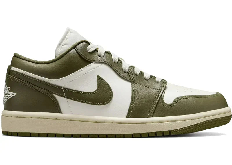 Nike Air Jordan 1 Low Coconut Milk Medium Olive Leather