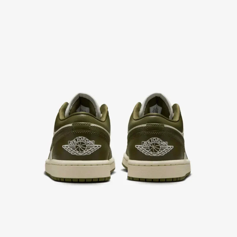 Nike Air Jordan 1 Low Coconut Milk Medium Olive Leather