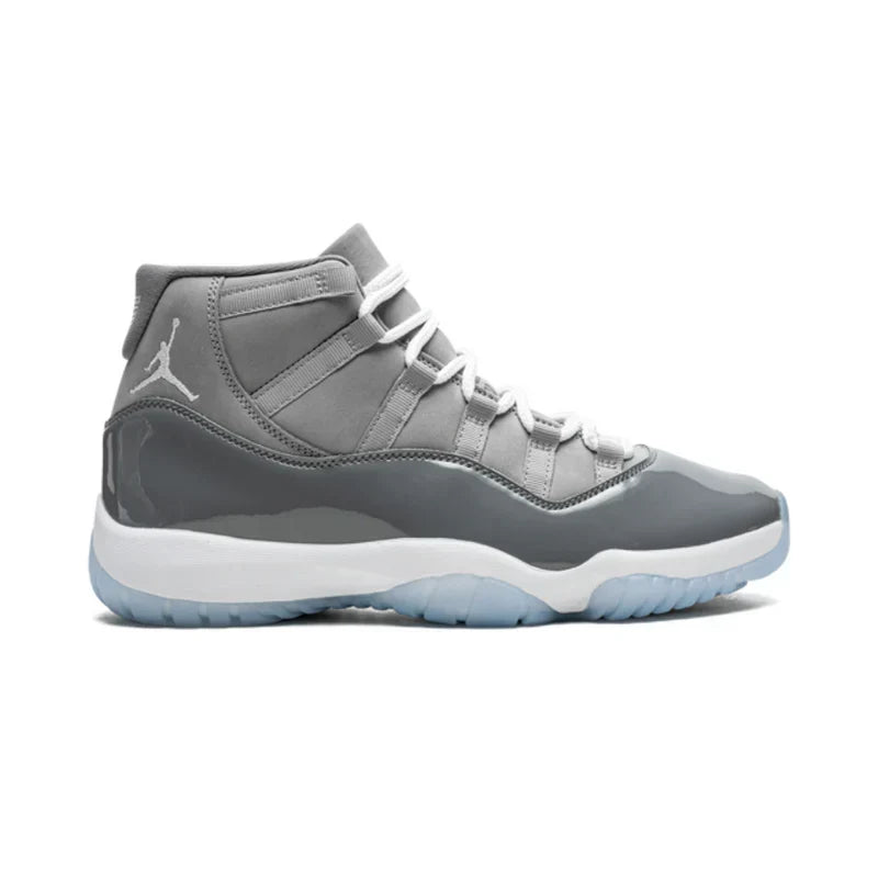 Nike Air Jordan 11 Cool Grey Patent Leather Nubuck