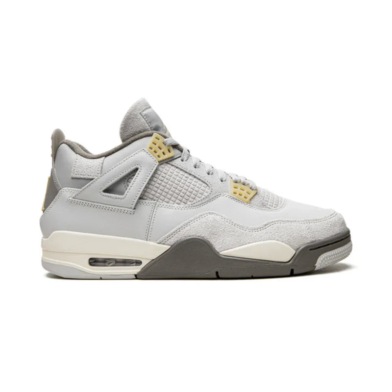 Nike Air Jordan 4 Light Gray Suede Leather