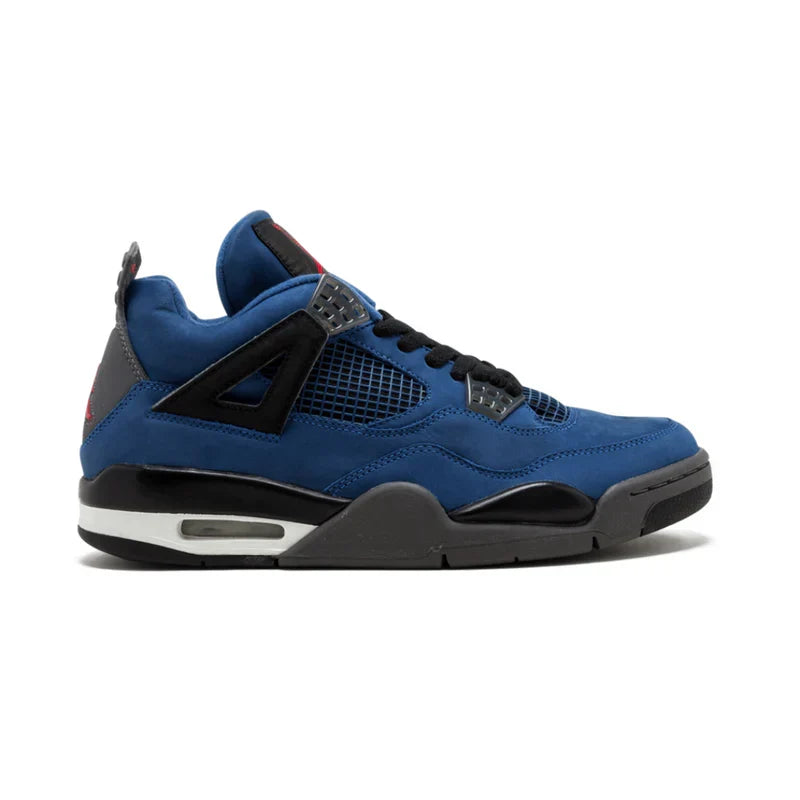 Nike Air Jordan 4 Dark Blue Black Suede