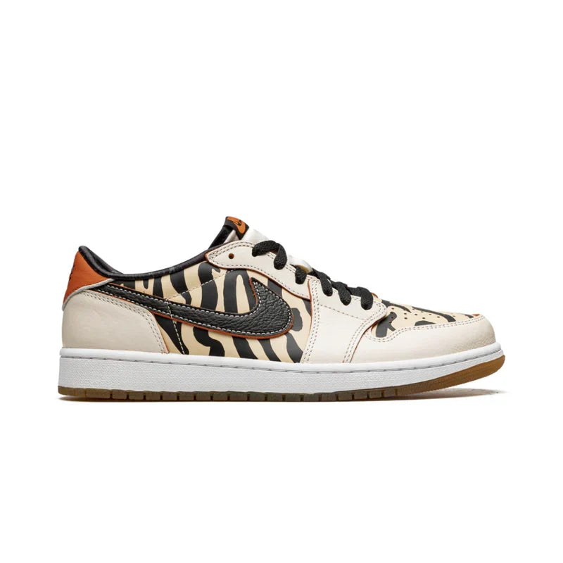Nike Air Jordan 1 Beige Black Leather