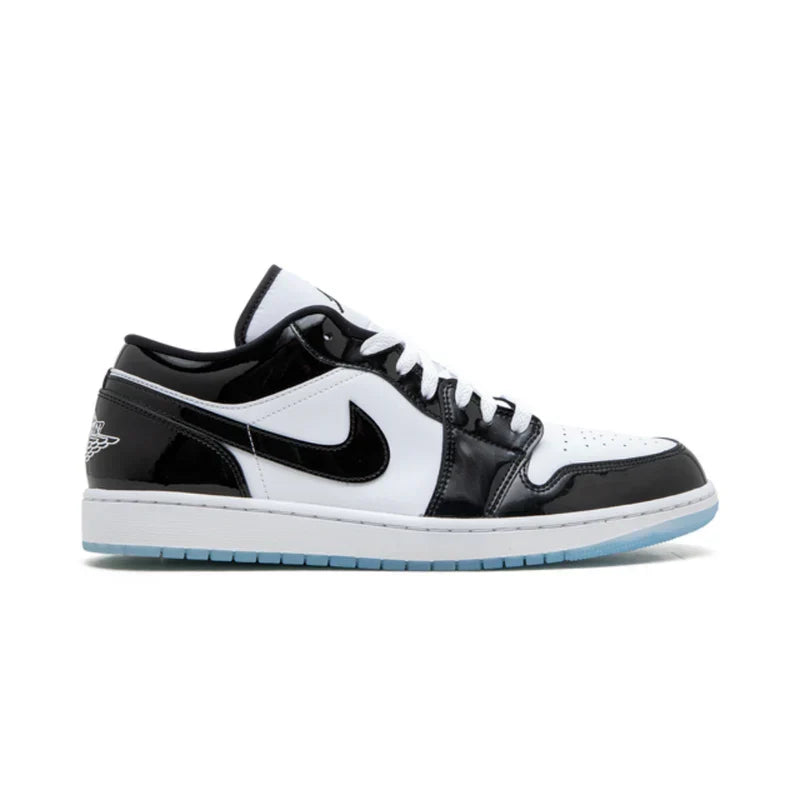 Nike Jordan 1 Black White Patent Leather Cowhide