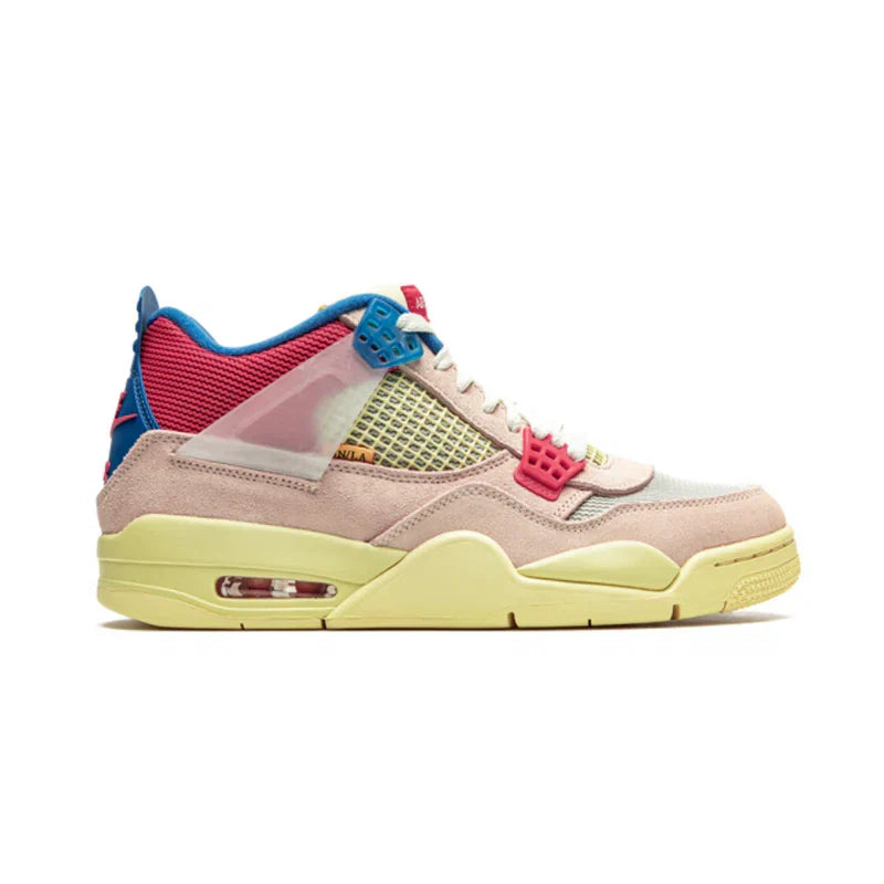 Nike Air Jordan 4 Retro Light Pink Blue Mesh Suede