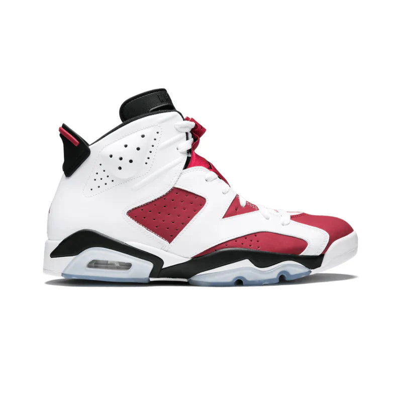 Nike Air Jordan 6 Retro Carmine Red White Leather