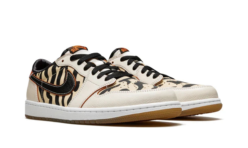 Nike Air Jordan 1 Beige Black Leather