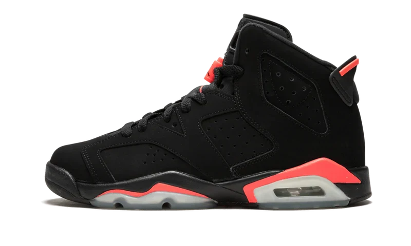 Nike Air Jordan 6 Retro Black Orange Velvet Leather