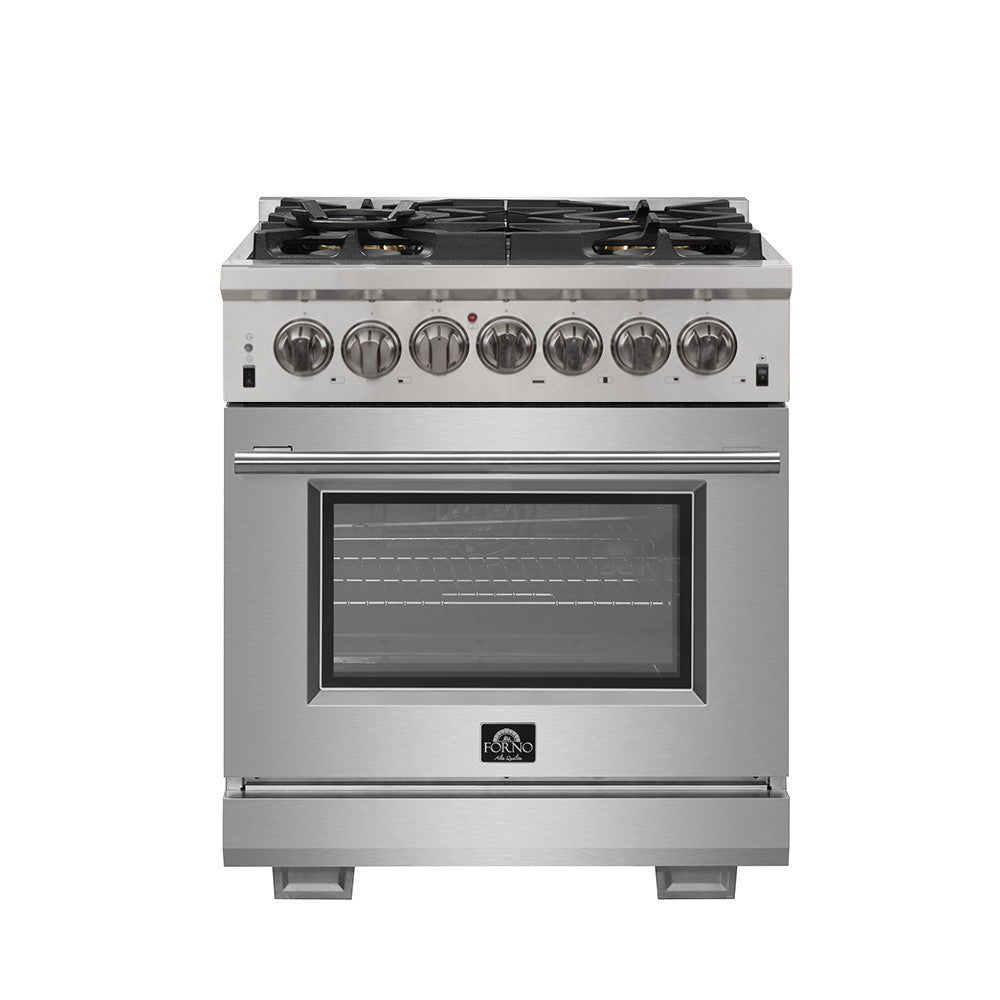 Forno FFSGS6187-30 30″ Capriasca Gas Range with 240 Volt Electric Oven