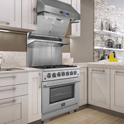 Forno FFSGS6187-30 30″ Capriasca Gas Range with 240 Volt Electric Oven