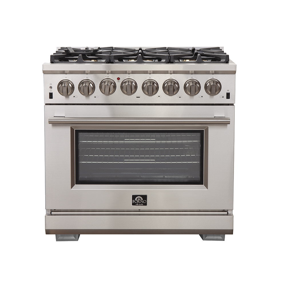 Forno FFSGS6187-36 36″ Capriasca Gas Range with Electric Oven