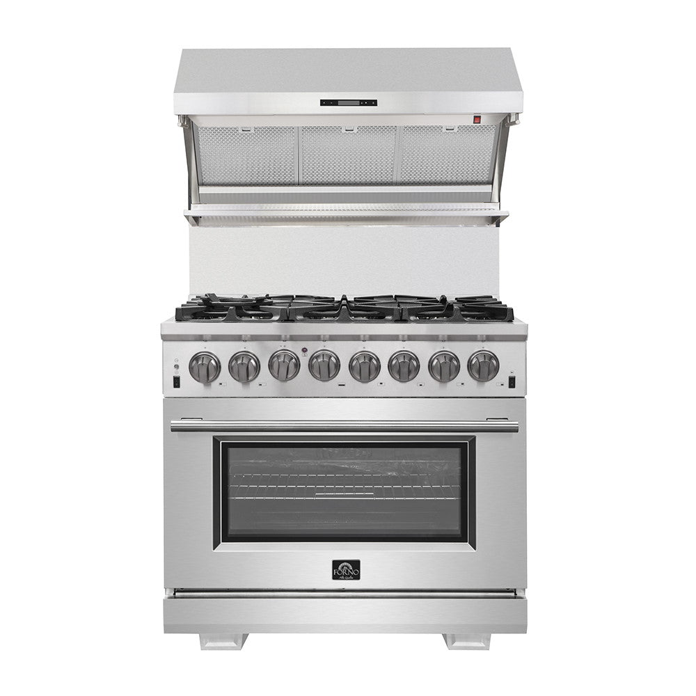 Forno FFSGS6187-36 36″ Capriasca Gas Range with Electric Oven