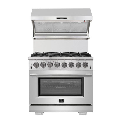 Forno FFSGS6187-36 36″ Capriasca Gas Range with Electric Oven