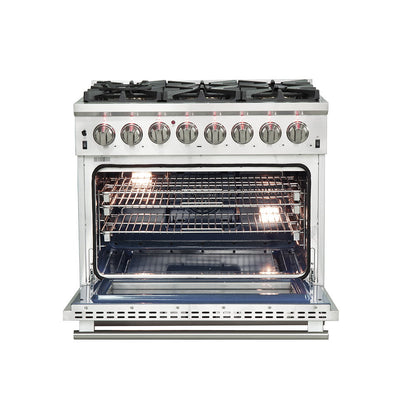 Forno FFSGS6187-36 36″ Capriasca Gas Range with Electric Oven