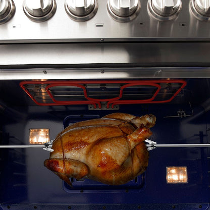 Forno FFSGS6187-48 48″ Capriasca Gas Range with 240 Volt Electric Oven