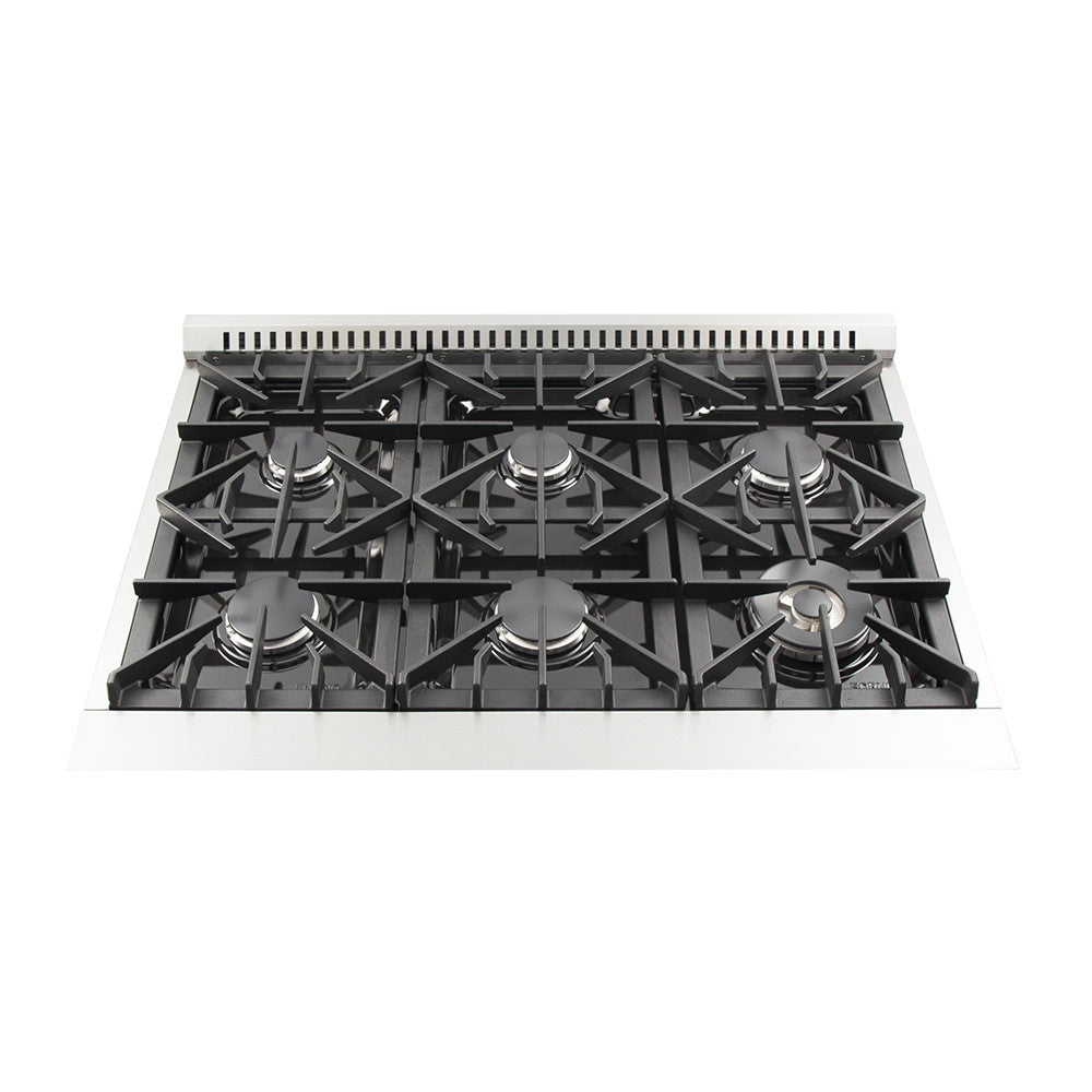 Forno FFSGS6244-36 36″ Galiano Gas Range with FORNO ALTA QUALITA Pro-Style Gas 6 Italian Burners 83,000 BTU All Stainless Steel