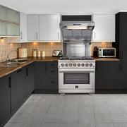Forno FFSGS6244-36 36″ Galiano Gas Range with FORNO ALTA QUALITA Pro-Style Gas 6 Italian Burners 83,000 BTU All Stainless Steel