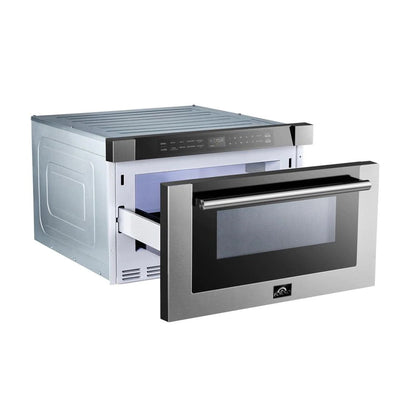 Forno FMWDR3000-24 24" 1.2 cu. ft. Microwave Drawer in Stainless Steel