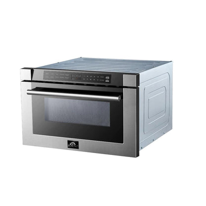 Forno FMWDR3000-24 24" 1.2 cu. ft. Microwave Drawer in Stainless Steel