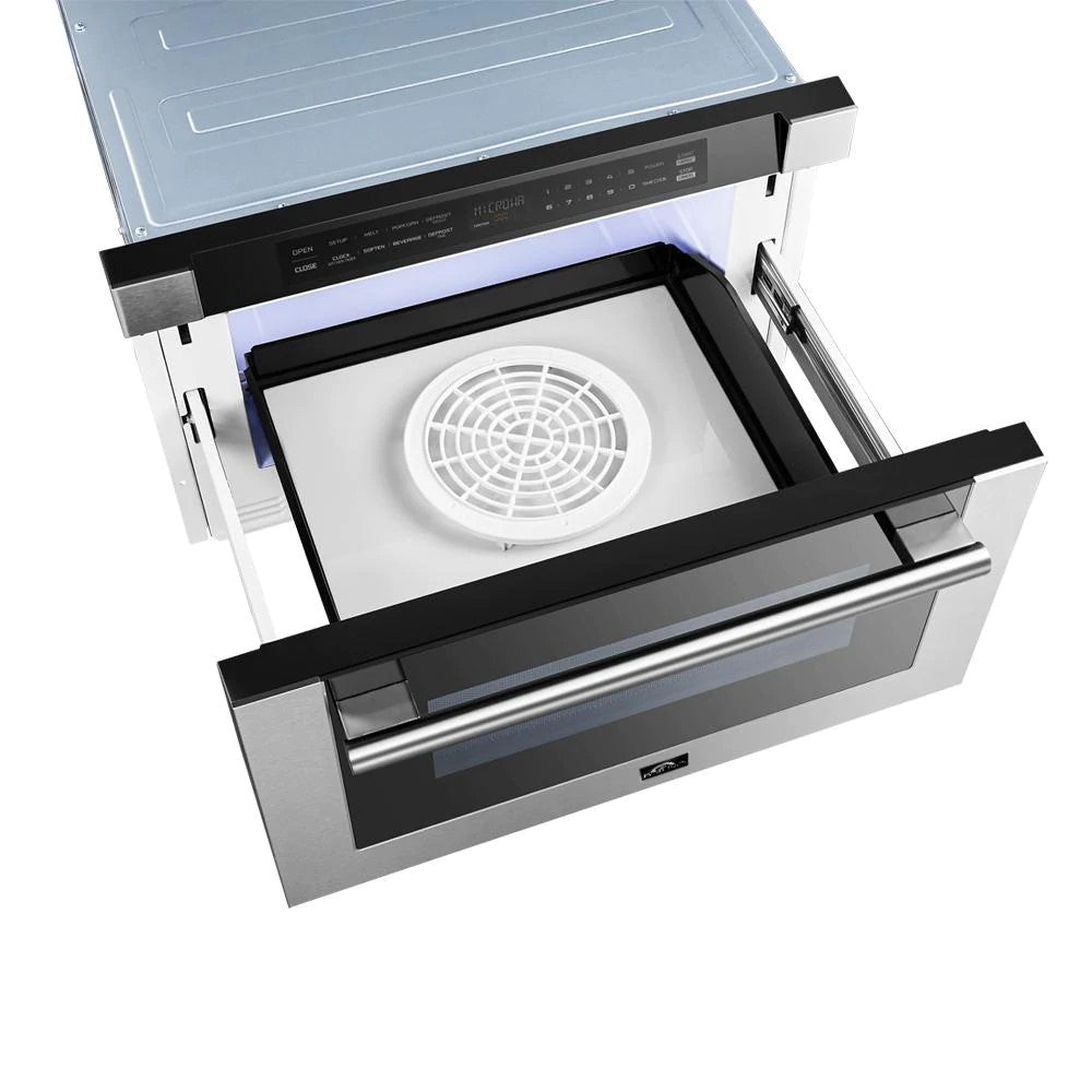 Forno FMWDR3000-24 24" 1.2 cu. ft. Microwave Drawer in Stainless Steel