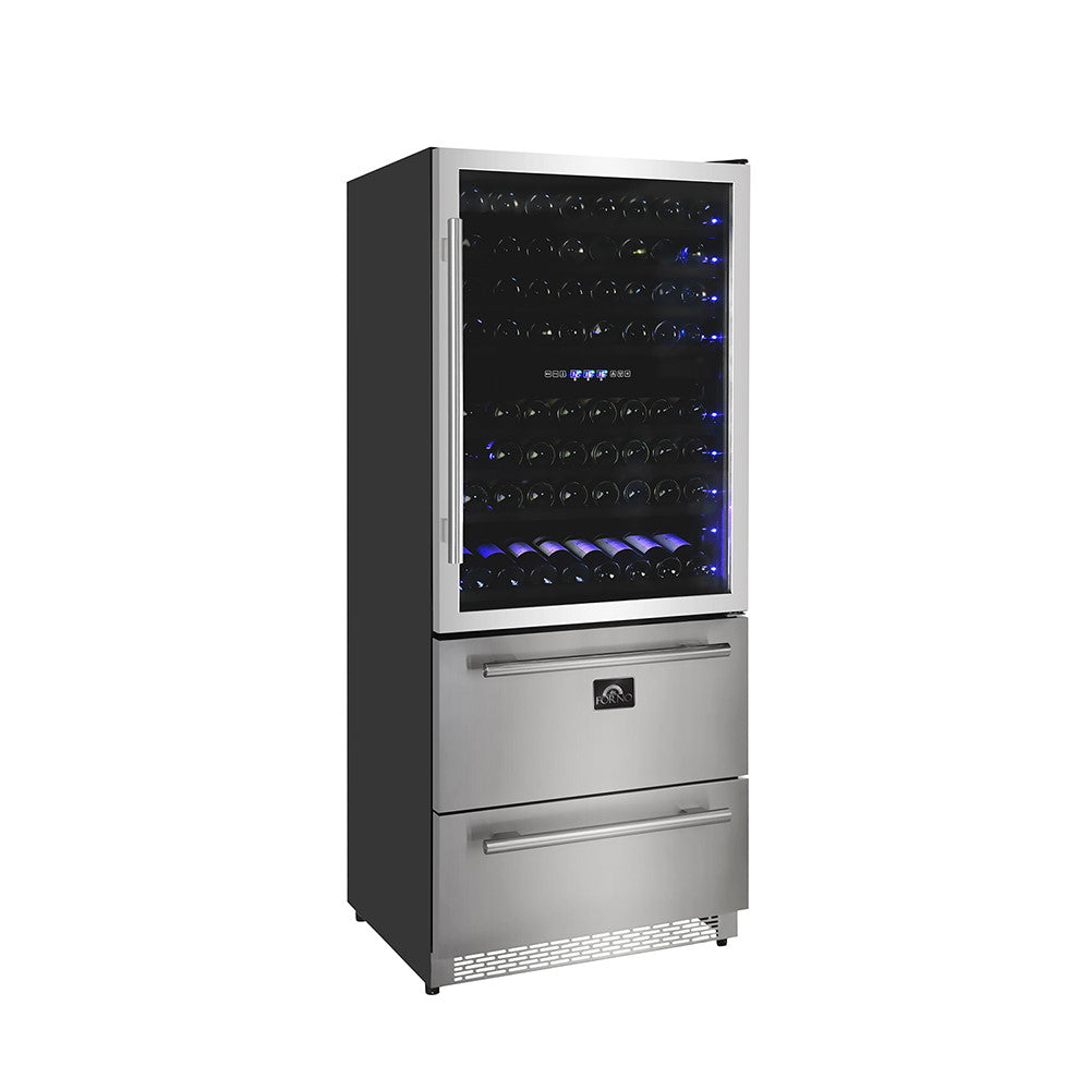 Forno FWCDR6661-30S Wine Cooler – Capraia Triple Zone 144/200 Bottles-Cans