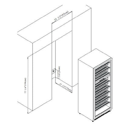 Forno FWCDR6661-30S Wine Cooler – Capraia Triple Zone 144/200 Bottles-Cans