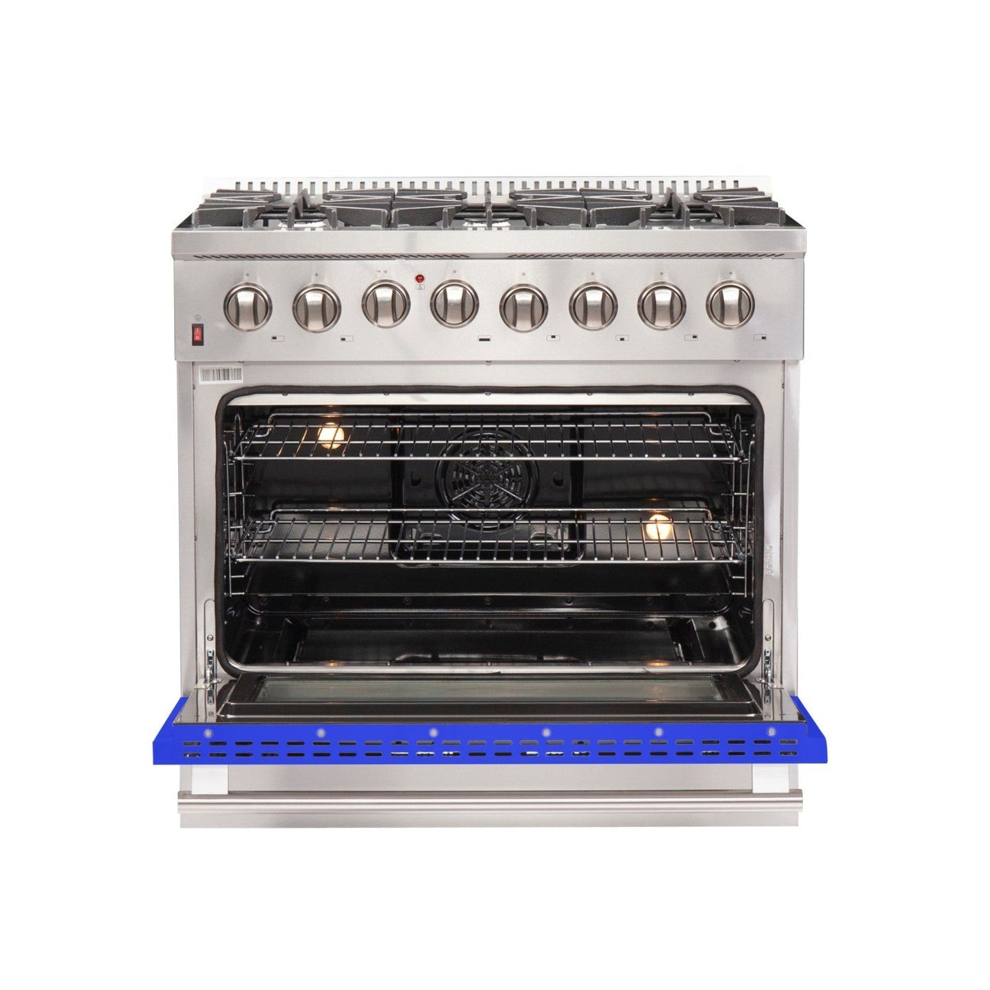 Forno FFSGS6156-36 36″ Galiano Gas Range with 240 Volt Electric Oven