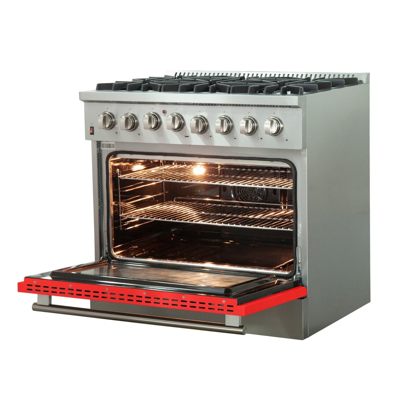 Forno FFSGS6156-36 36″ Galiano Gas Range with 240 Volt Electric Oven
