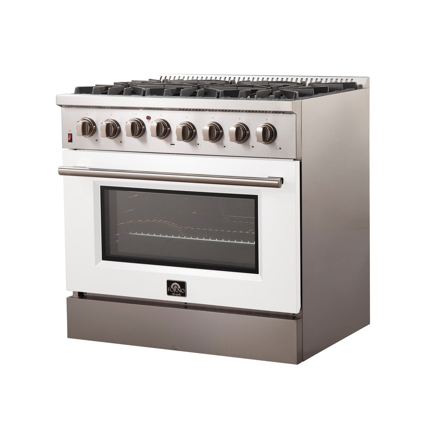 Forno FFSGS6156-36 36″ Galiano Gas Range with 240 Volt Electric Oven