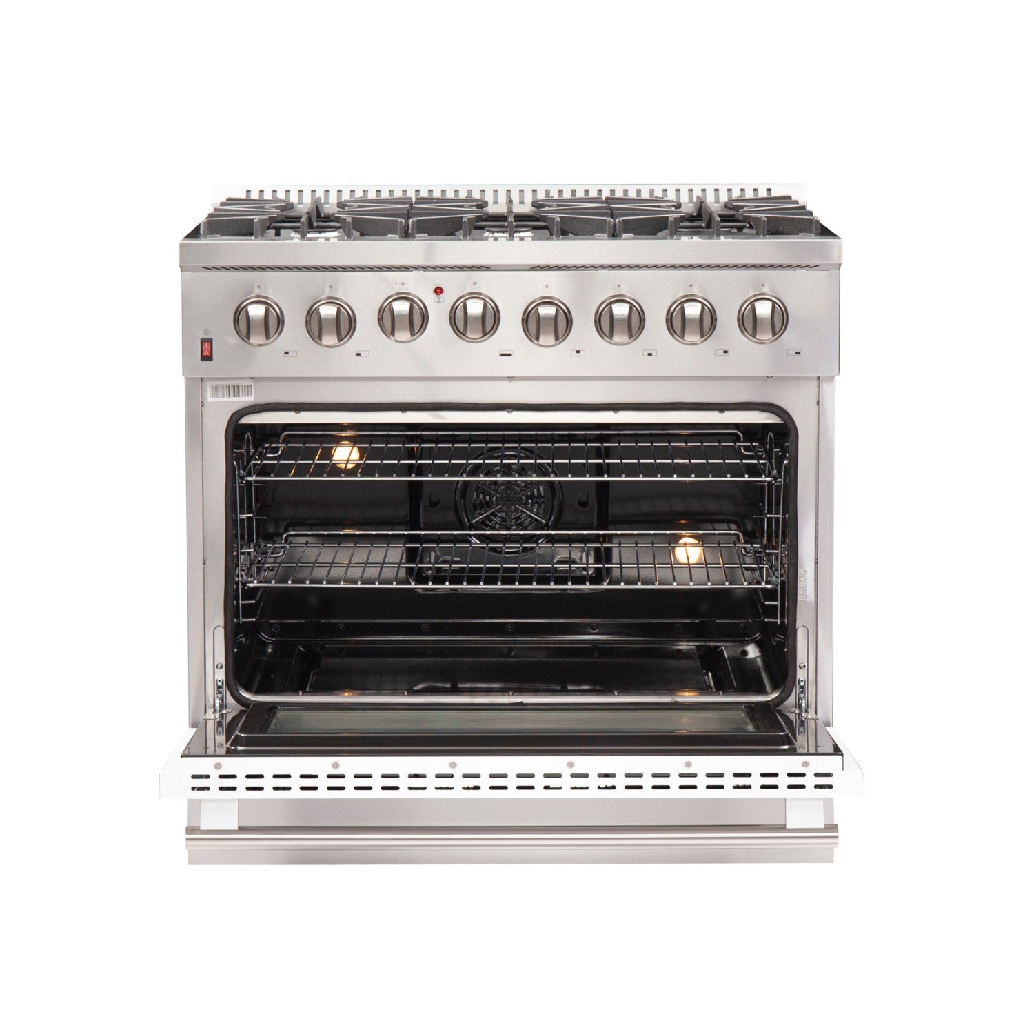 Forno FFSGS6156-36 36″ Galiano Gas Range with 240 Volt Electric Oven