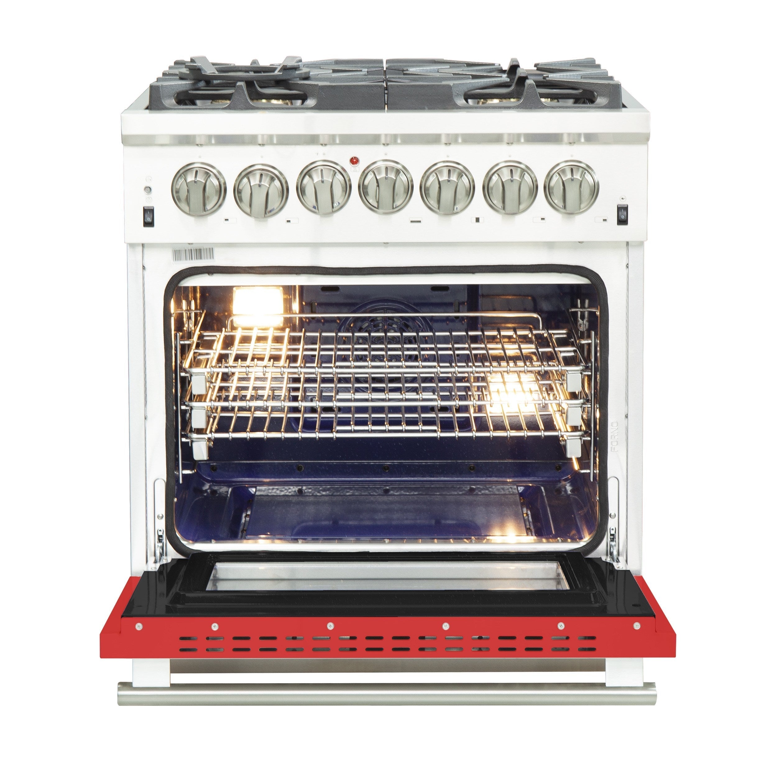 Forno FFSGS6187-30 30″ Capriasca Gas Range with 240 Volt Electric Oven