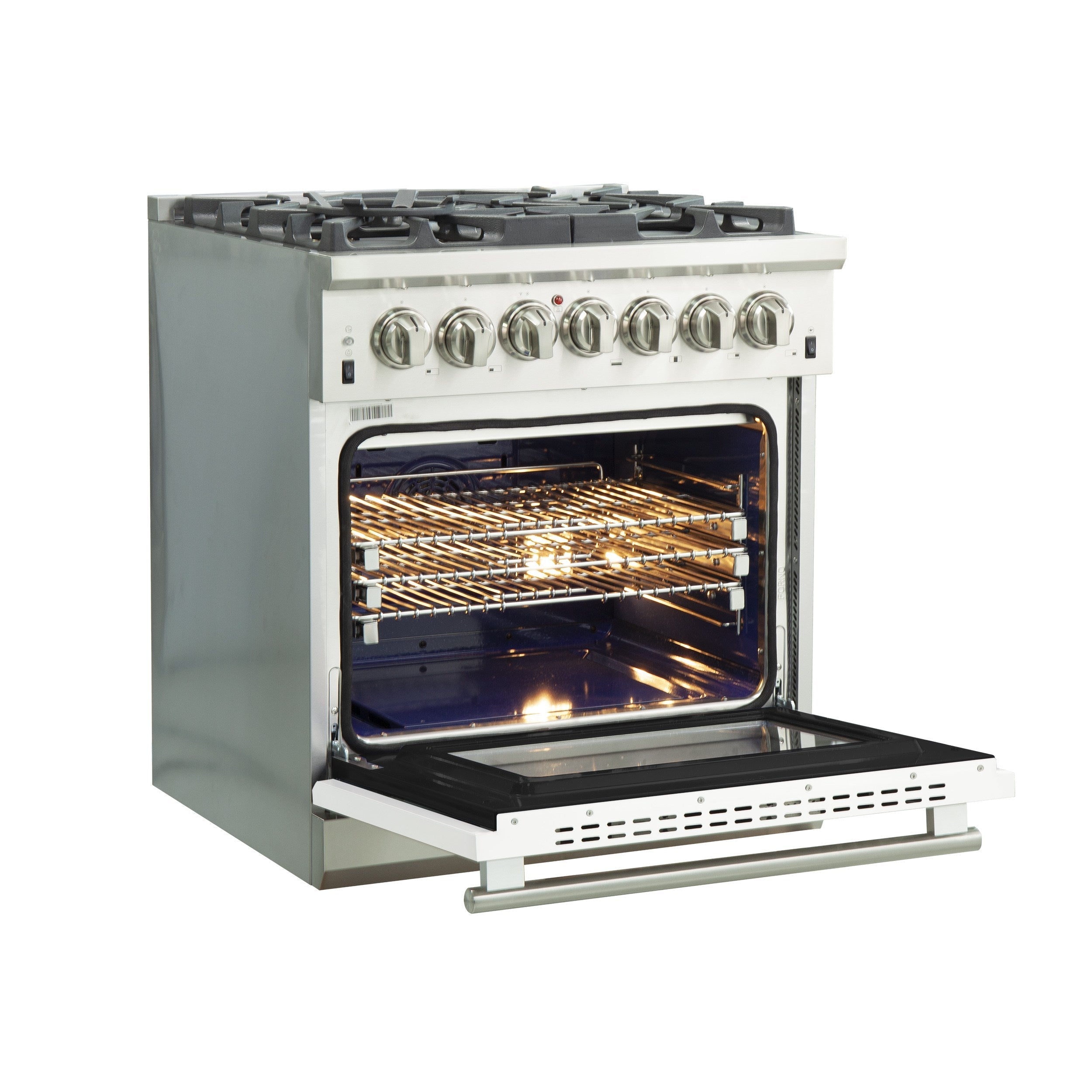 Forno FFSGS6187-30 30″ Capriasca Gas Range with 240 Volt Electric Oven