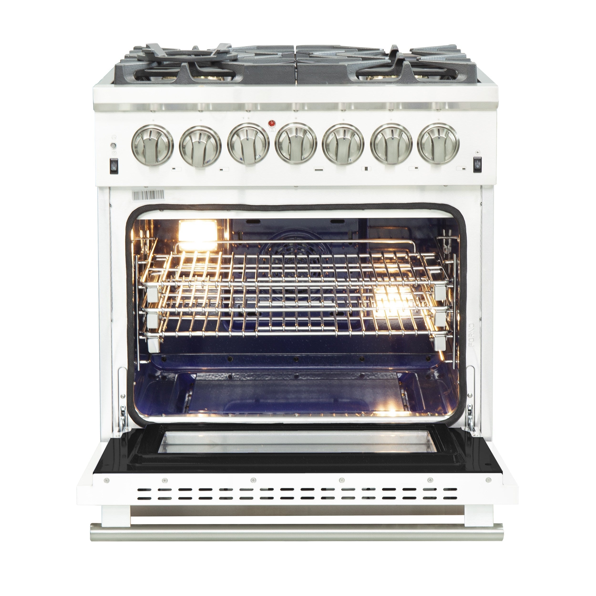 Forno FFSGS6187-30 30″ Capriasca Gas Range with 240 Volt Electric Oven