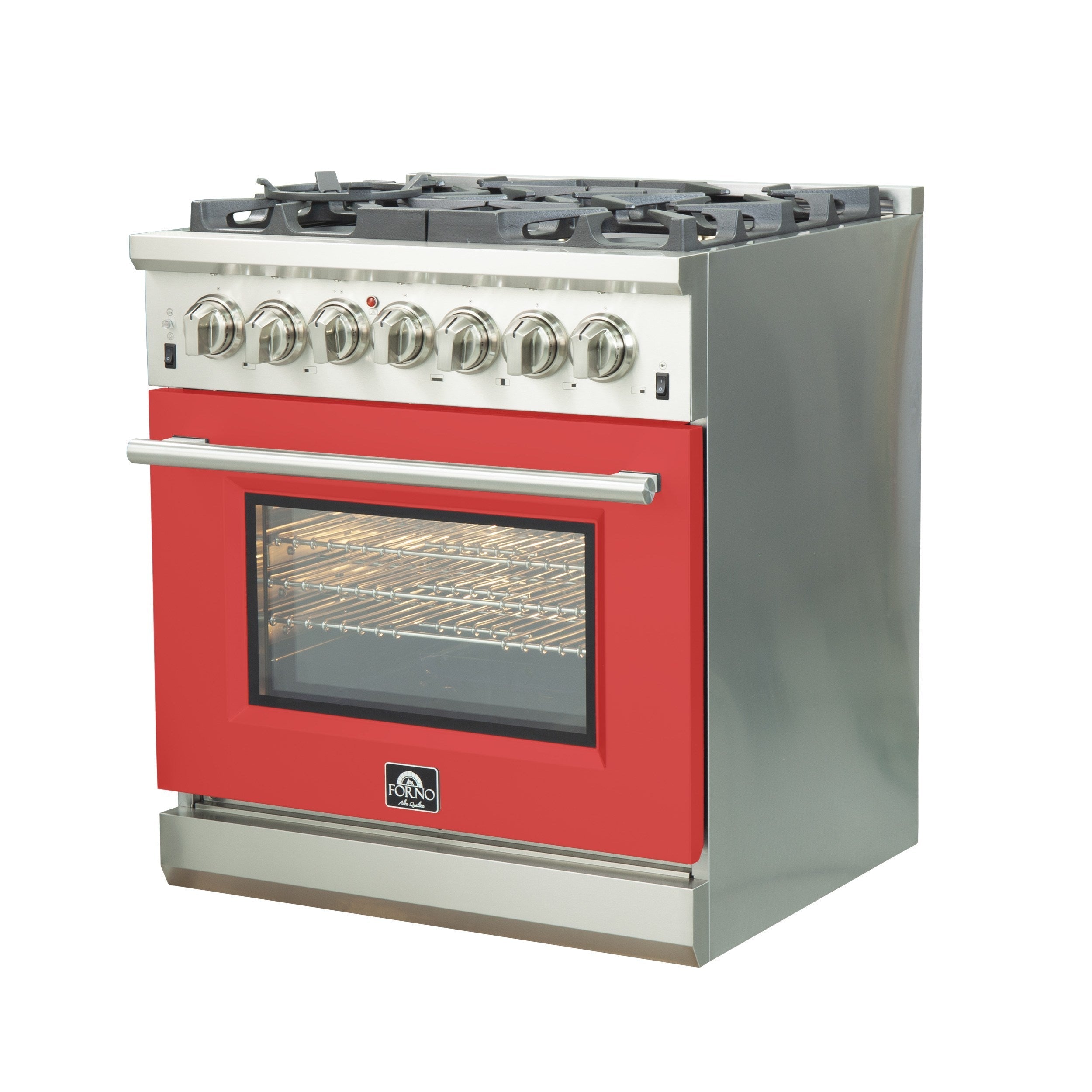 Forno FFSGS6187-30 30″ Capriasca Gas Range with 240 Volt Electric Oven