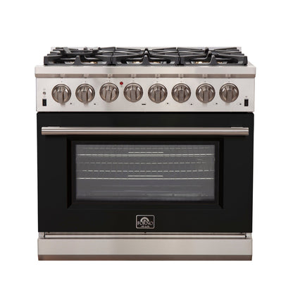 Forno FFSGS6187-36 36″ Capriasca Gas Range with Electric Oven