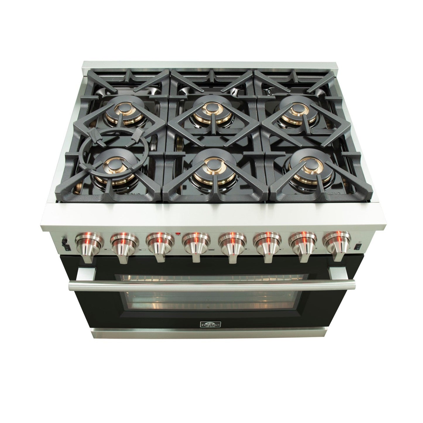 Forno FFSGS6187-36 36″ Capriasca Gas Range with Electric Oven