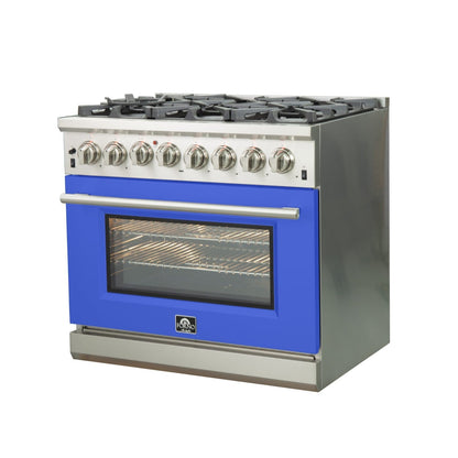 Forno FFSGS6187-36 36″ Capriasca Gas Range with Electric Oven