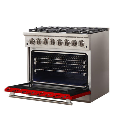 Forno FFSGS6187-36 36″ Capriasca Gas Range with Electric Oven