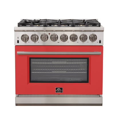 Forno FFSGS6187-36 36″ Capriasca Gas Range with Electric Oven