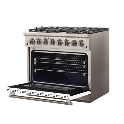 Forno FFSGS6187-36 36″ Capriasca Gas Range with Electric Oven