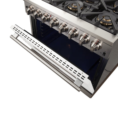Forno FFSGS6187-36 36″ Capriasca Gas Range with Electric Oven