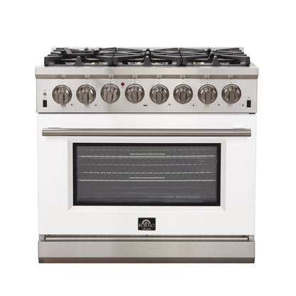 Forno FFSGS6187-36 36″ Capriasca Gas Range with Electric Oven