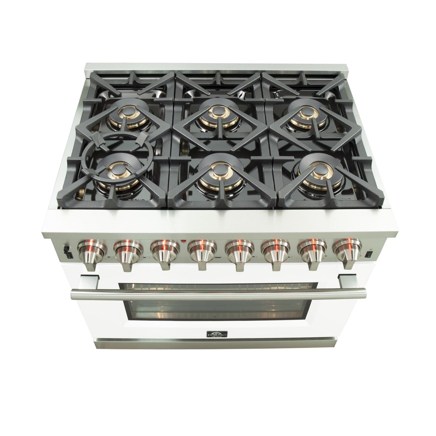 Forno FFSGS6187-36 36″ Capriasca Gas Range with Electric Oven