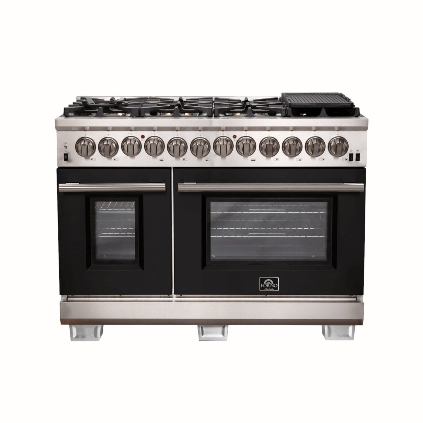Forno FFSGS6187-48 48″ Capriasca Gas Range with 240 Volt Electric Oven